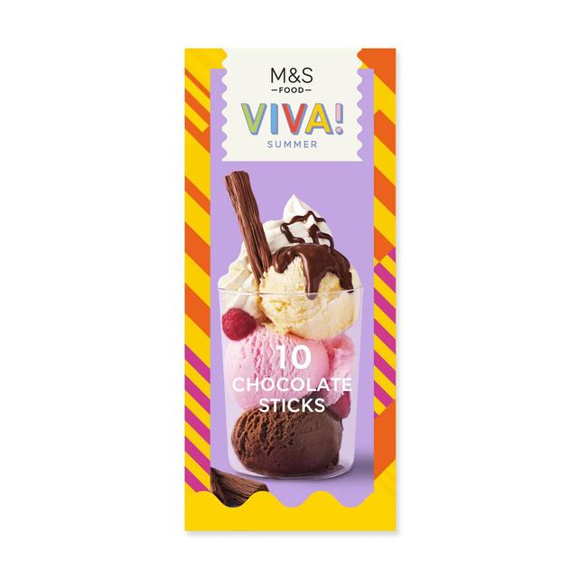 M&S 10 Chocolate Sticks   75g