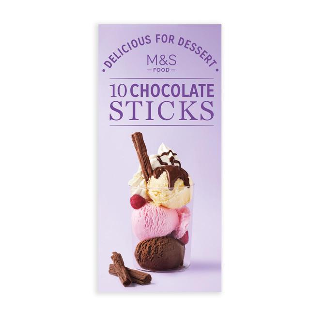 M&S 10 Chocolate Sticks   75g GOODS M&S   