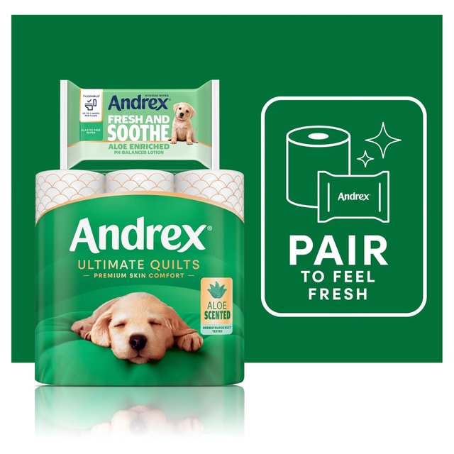 Andrex Ultimate Quilts + Aloe Vera   9 per pack GOODS M&S   