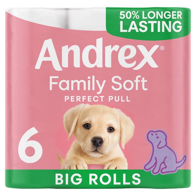 Andrex Family Soft Perfect Pull Toilet Tissue   6 per pack GOODS M&S   