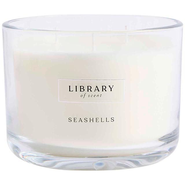 M&S Library of Scent Seashells 3 Wick Candle GOODS M&S   