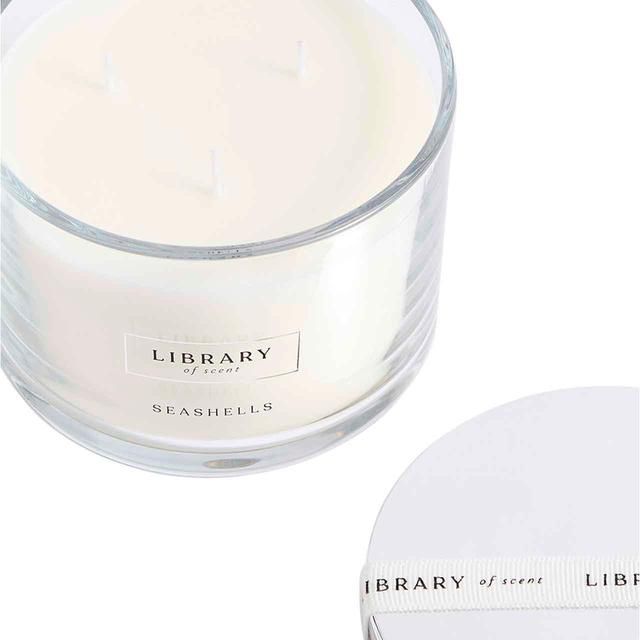 M&S Library of Scent Seashells 3 Wick Candle GOODS M&S   