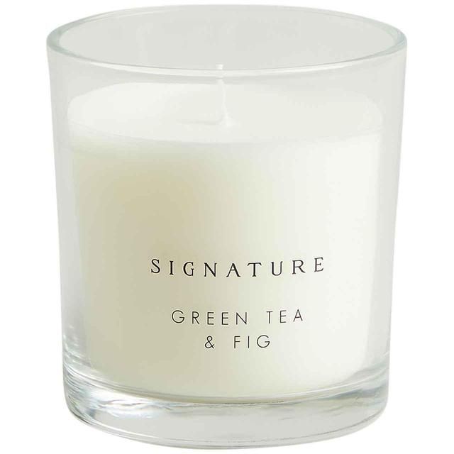 M&S Signature Green Tea & Fig Boxed Candle GOODS M&S   