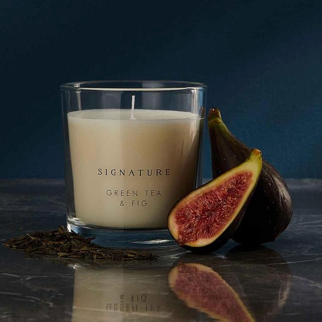 M&S Signature Green Tea & Fig Boxed Candle GOODS M&S   