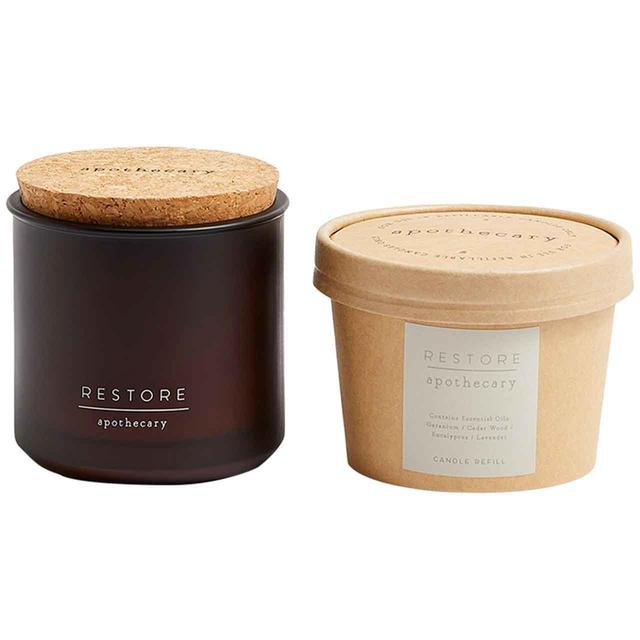 M&S Apothecary Restore Candle & Refill Set