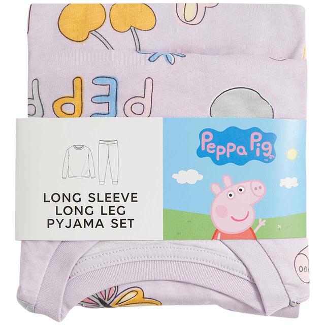 M&S Peppa Pig Pyjamas 2-7 Years Lavender GOODS M&S   