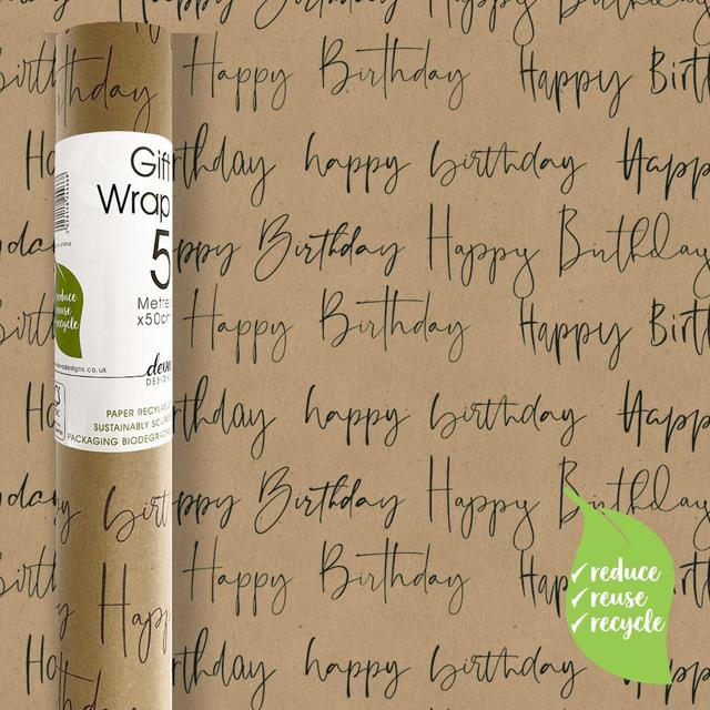 Birthday Craft Gift Wrap Roll GOODS M&S   