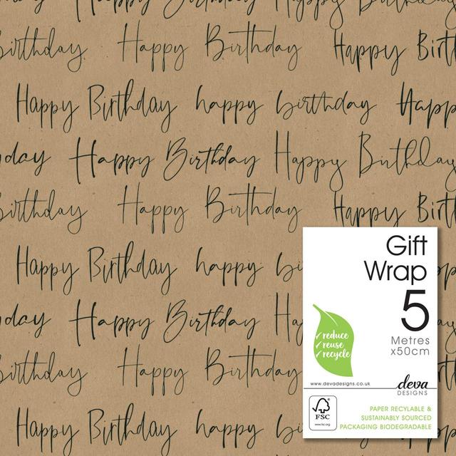 Birthday Craft Gift Wrap Roll GOODS M&S   