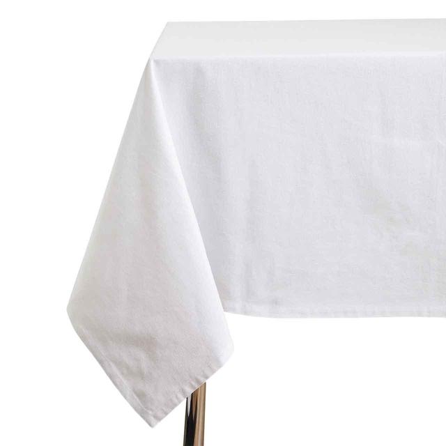 M&S Pure Cotton Tablecloth White