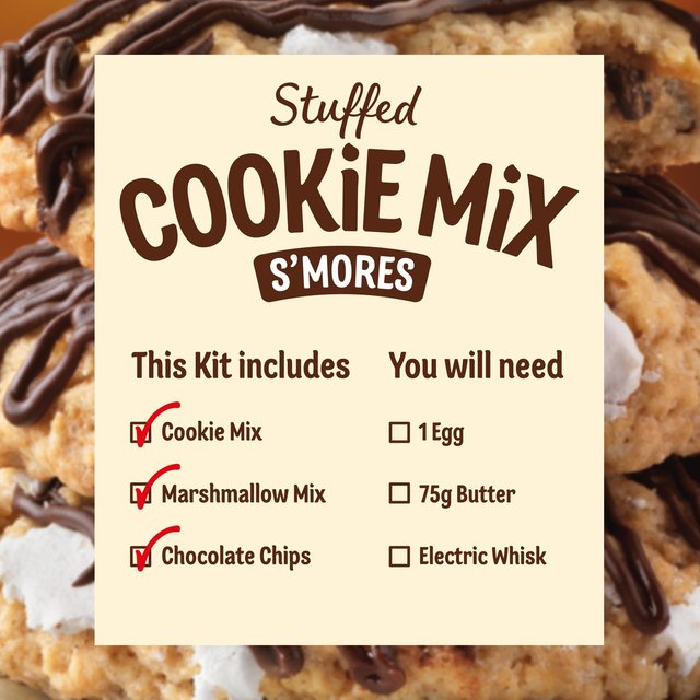 Dr. Oetker Smores Stuffed Cookie Baking Mix   340g GOODS M&S   