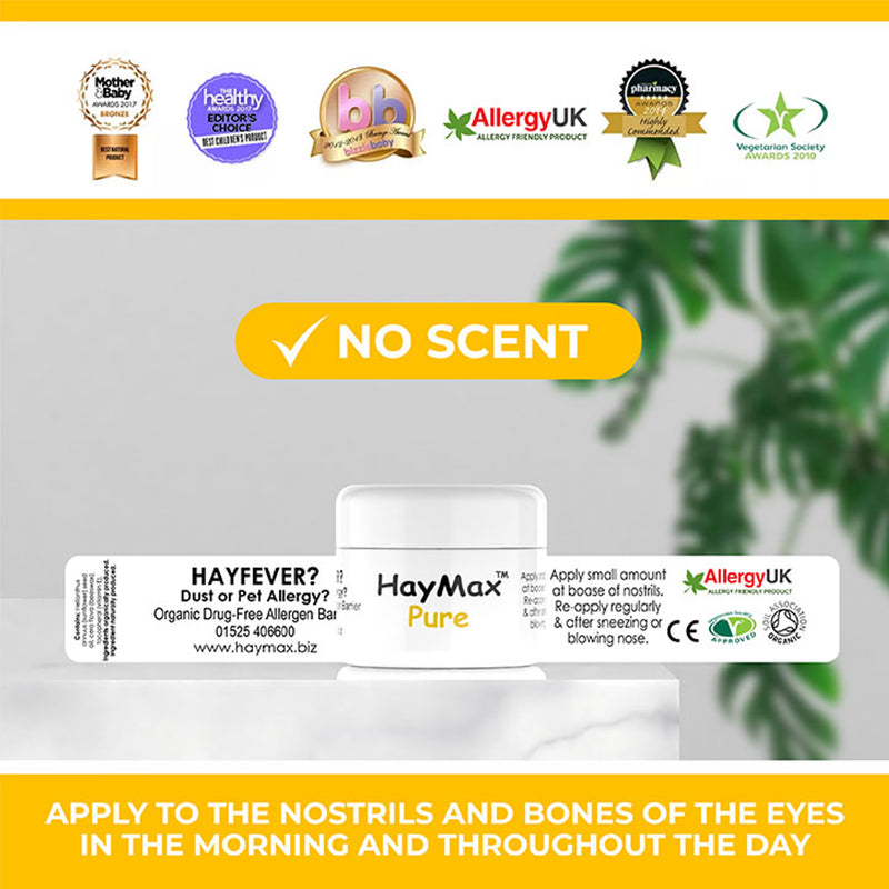 Haymax pure organic pollen barrier balm 5ml (British brand)