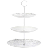 M&S Floral Cake Stand Grey GOODS M&S   