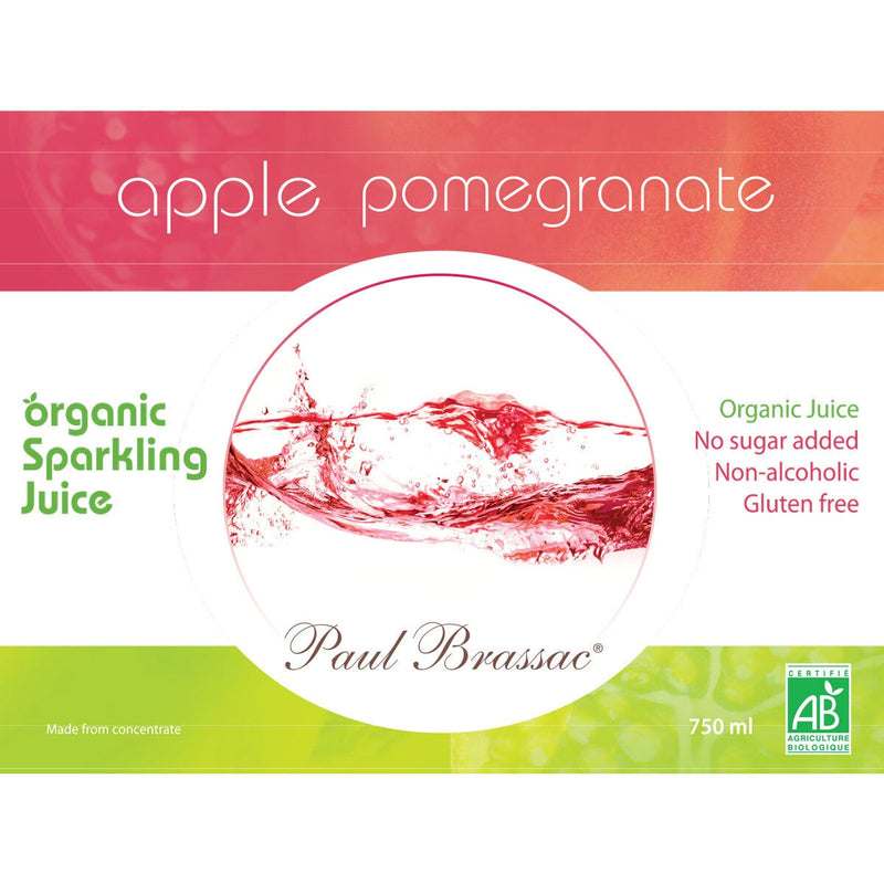 Paul Brassac sparkling fruit juice 3x750ml, imported from the UK