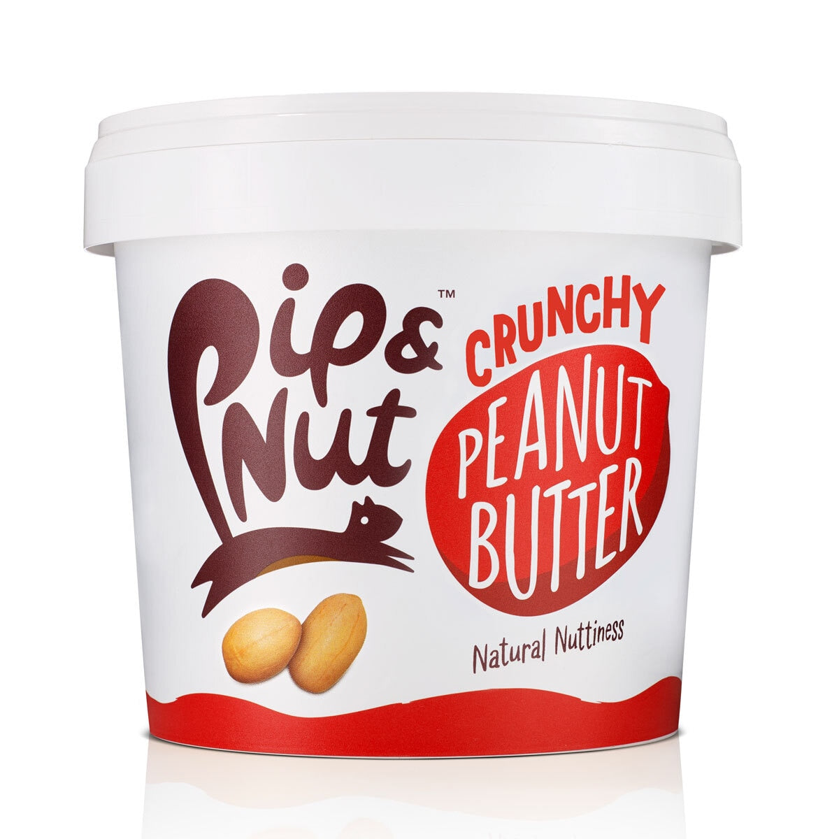 Pip & Nut crunchy peanut butter with hi-oleic peanuts 1kg, imported from the UK