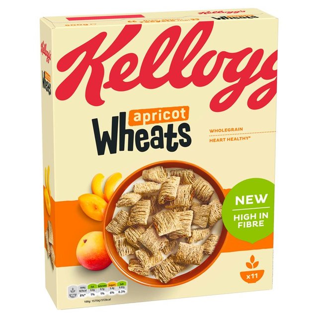 Kellogg's Wheats Apricot Breakfast Cereal   500g GOODS M&S   