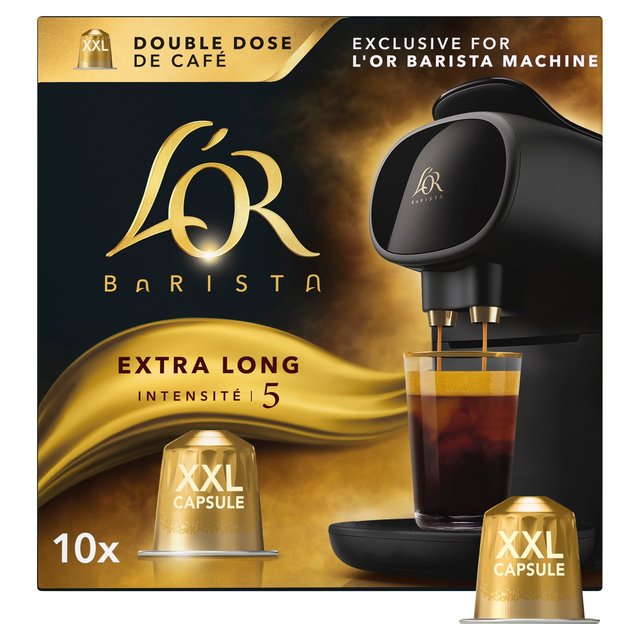 L'OR BARISTA Extra Long XXL Coffee Pods Intensity 5   10 per pack