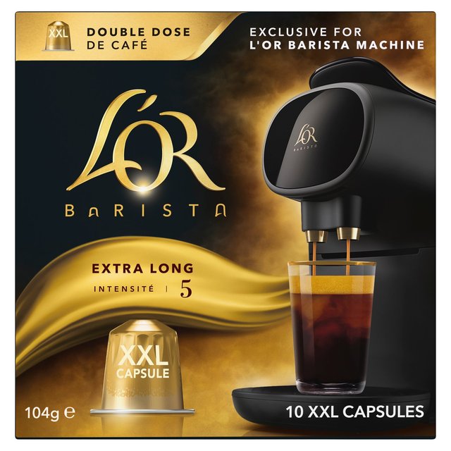 L'OR BARISTA Extra Long XXL Coffee Pods Intensity 5   10 per pack