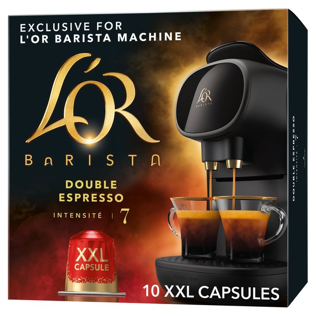 L'OR BARISTA Double Espresso XXL Coffee Pods Intensity 7   10 per pack