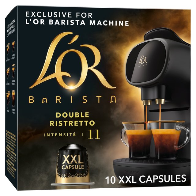 L'OR BARISTA Double Ristretto XXL Coffee Pods Intensity 11   10 per pack GOODS M&S   