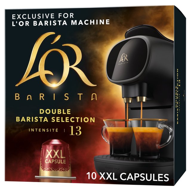 L'OR BARISTA Double Barista Selection XXL Coffee Pods Intensity 13   10 per pack GOODS M&S   