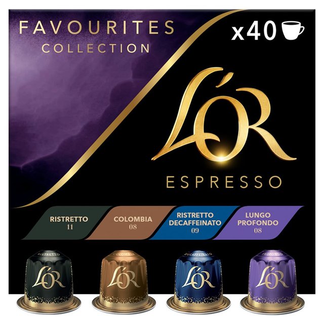 L'OR Favourites Assortment X40 Coffee Pods   40 per pack GOODS M&S   