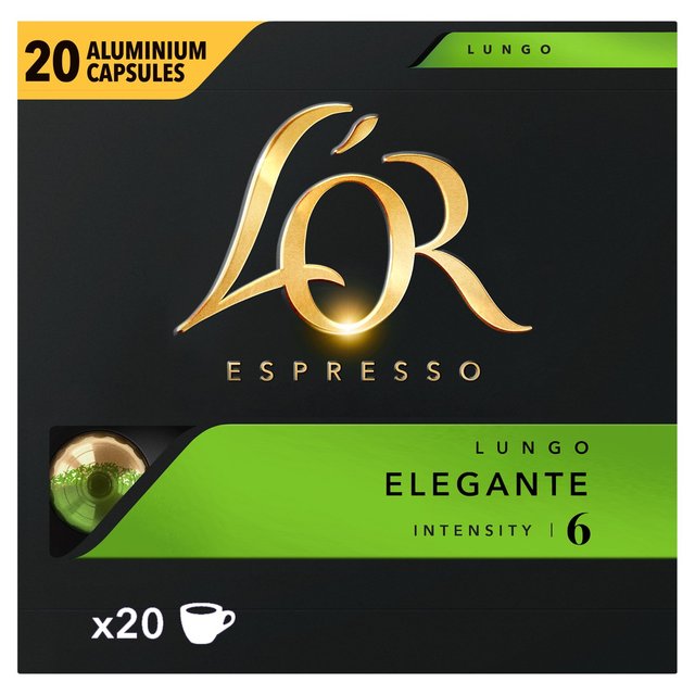 L'OR Espresso Elegante Coffee Pods x20 Intensity 6   20 per pack GOODS M&S   