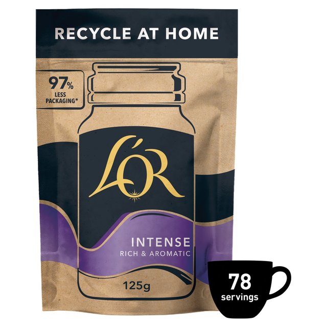 L'OR Intense Instant Coffee Refill   125g