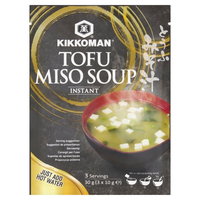 Kikkoman Instant Miso Soup Tofu   3 x 10g GOODS M&S   