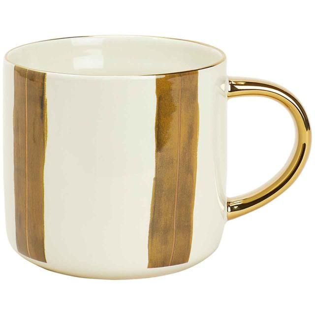 M&S Striped Mug Green