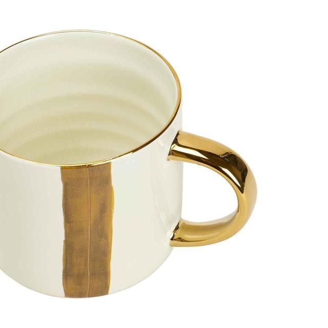 M&S Striped Mug Green