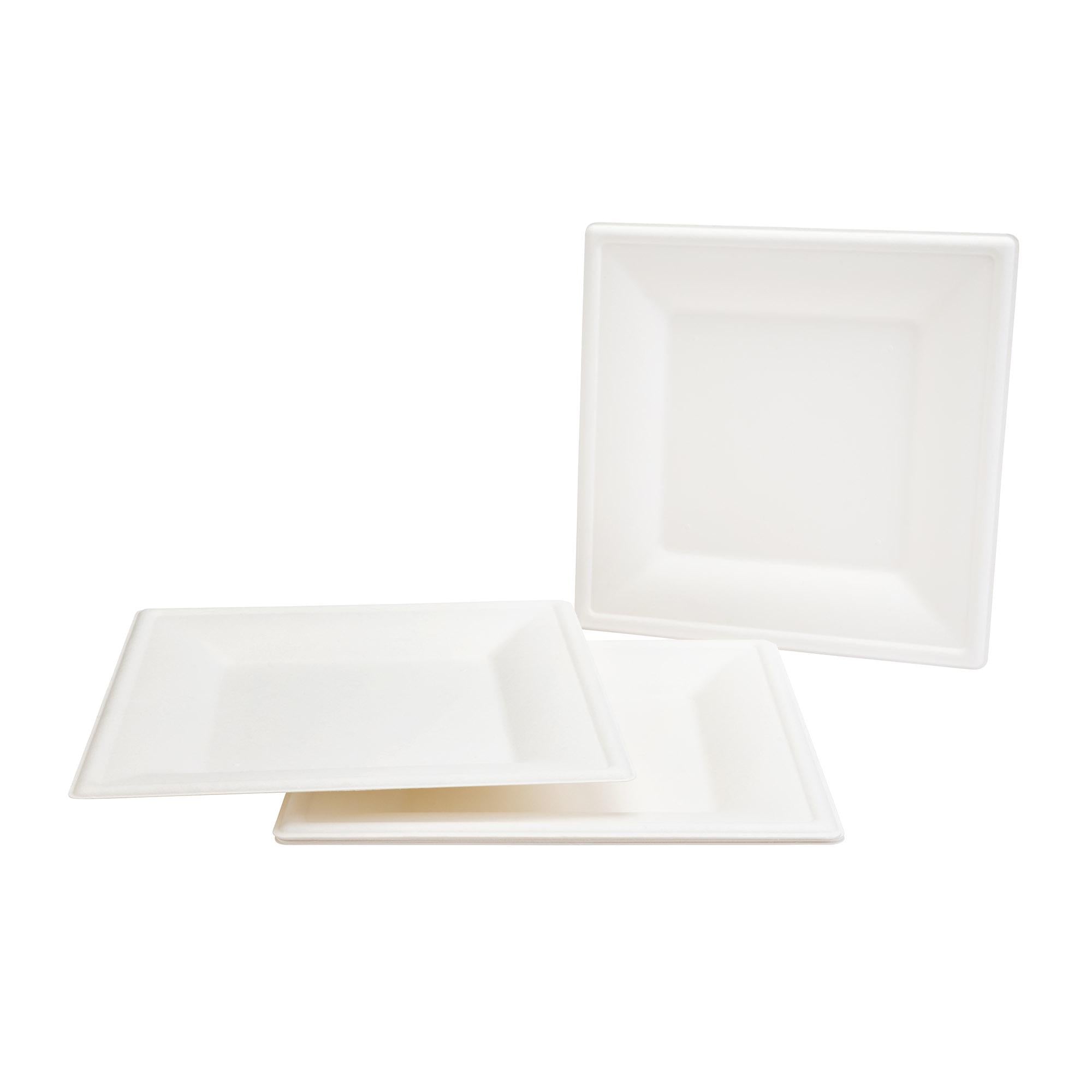 Sainsbury's Bagasse Square Dinner Plates 26cm GOODS Sainsburys   