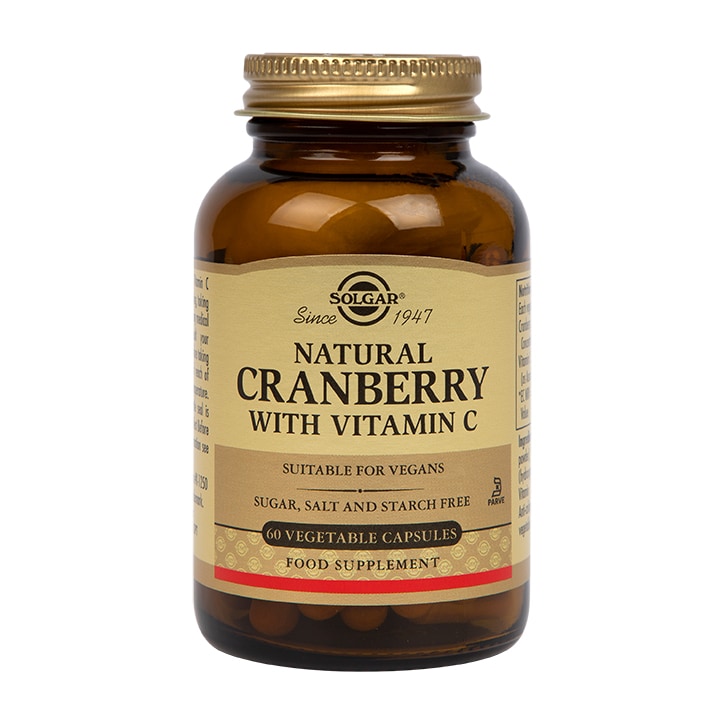 Solgar Natural Cranberry with Vitamin C 60 Vegi Capsules Plant Sourced Supplements Holland&Barrett   