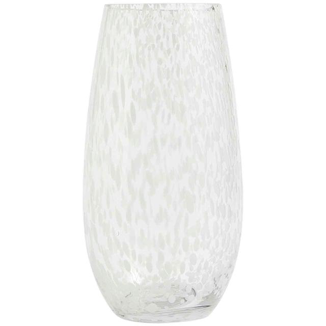 M&S Collection Confetti Glass Vase White