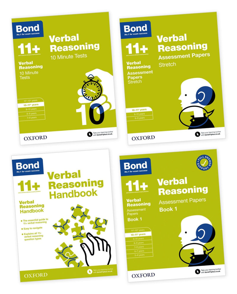 Bond 11+ 4 Book Pack ages 10-11+, UK version