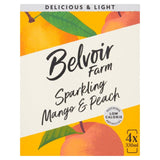 Belvoir Farm Delicious & Light Mango & Peach   4 x 330ml GOODS M&S   