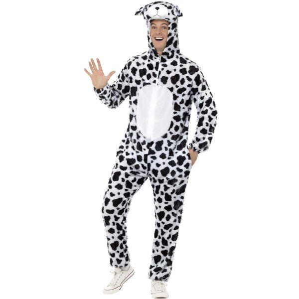 Smiffys Dalmatian Costume jumpsuit with hood - British product
