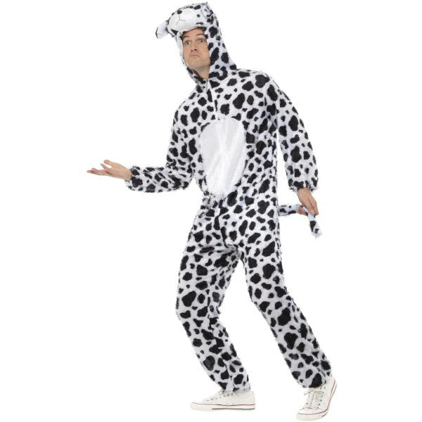 Smiffys Dalmatian Costume jumpsuit with hood - British product
