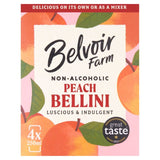 Belvoir Farm Non Alcoholic Peach Bellini   4 x 250ml GOODS M&S   