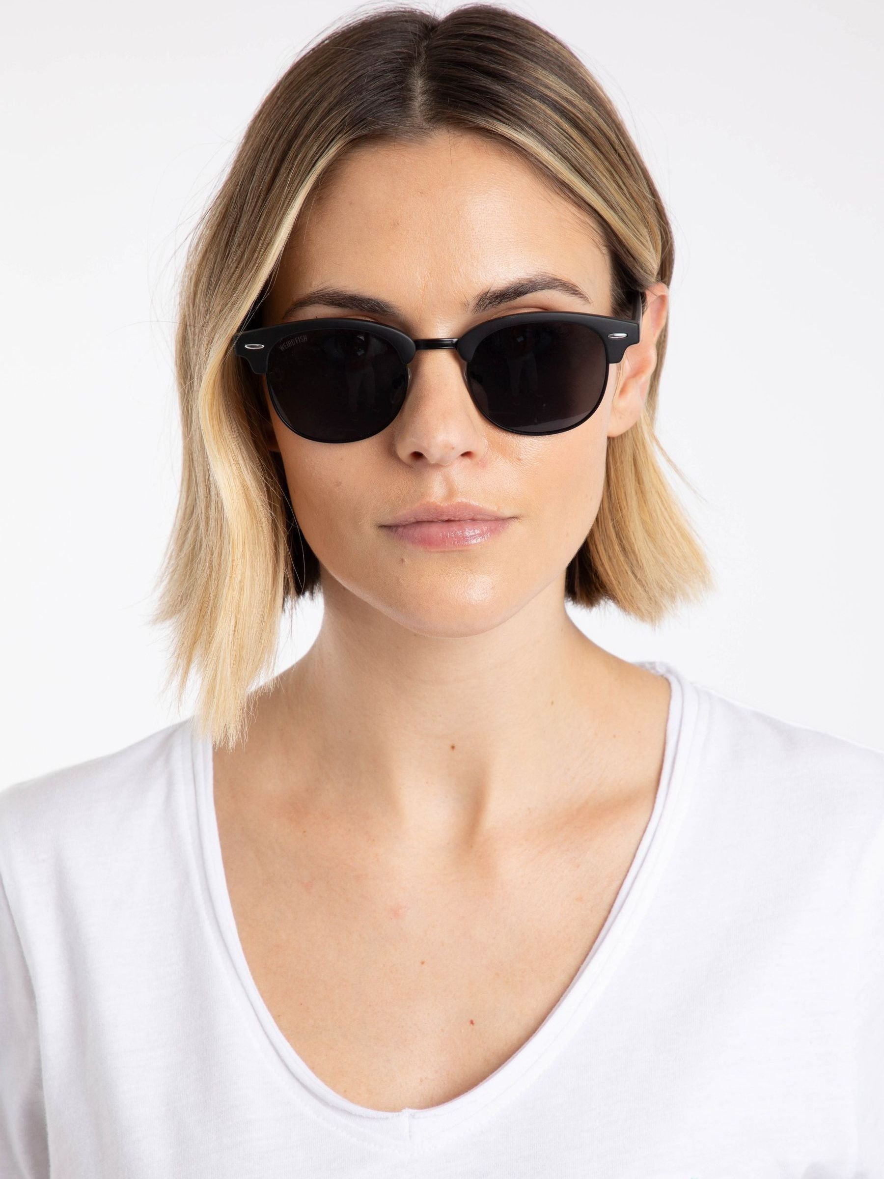 Weird Fish Brown Johnson Clubmaster Sunglasses