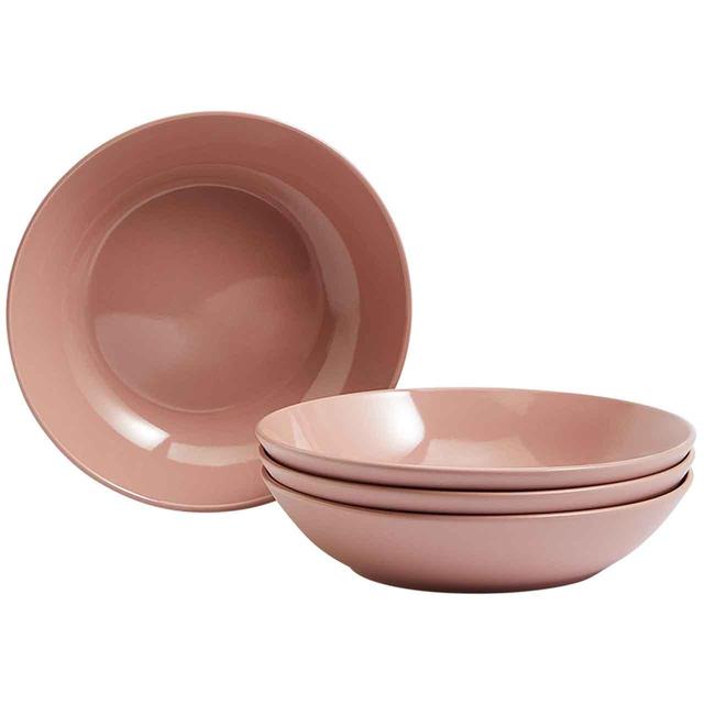 M&S Set of 4 Everyday Stoneware Pasta Bowls Pink   4 per pack