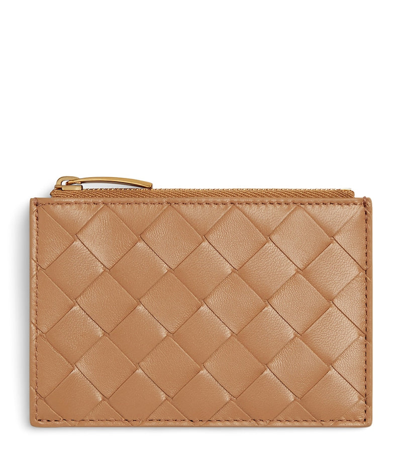 Bottega Veneta card case in Intrecciato leather, 8x12cm (British brand)