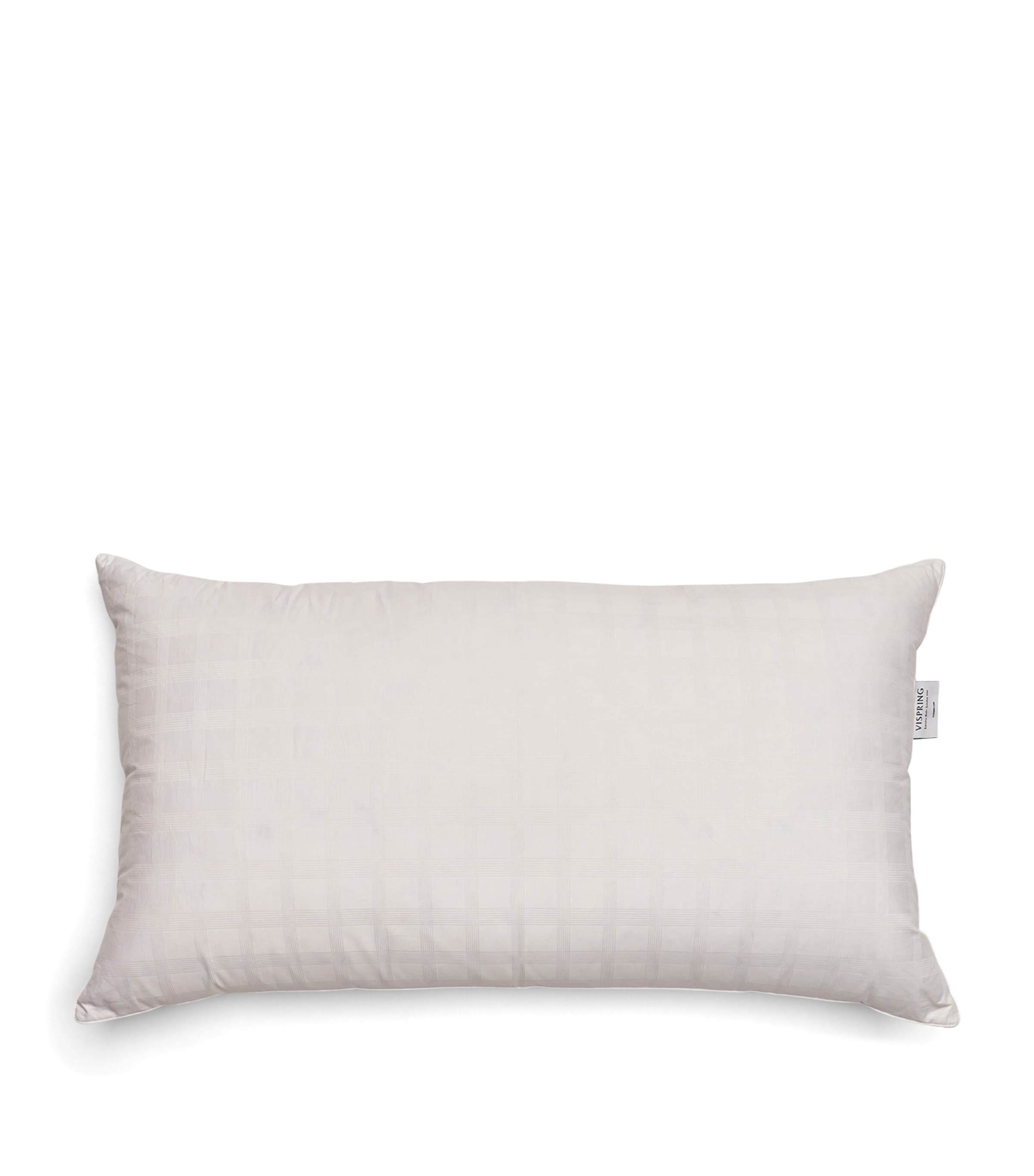 Vispring cotton down-filled pillow 90cm x 50cm (British brand)