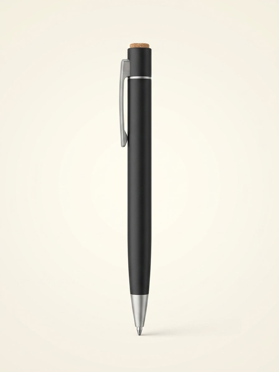 Cartier Santos-Dumont palladium-finish black composite ballpoint pen (British brand)