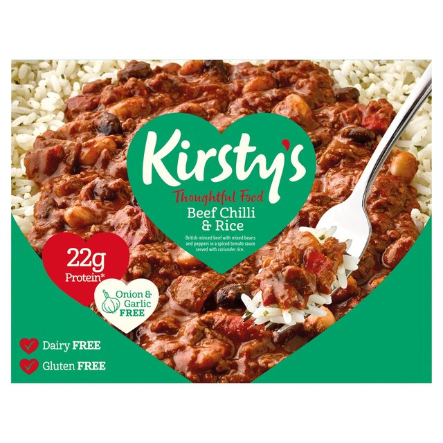 Kirstys Beef Chilli with Rice   400g GOODS M&S   