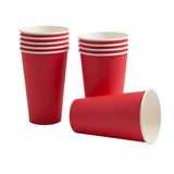 Sainsbury's Home Paper Cups Large Red 10pk cookware Sainsburys   