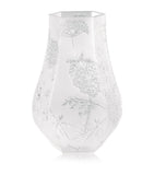 Lalique Ombelles etched flower crystal vase 29cm, UK version