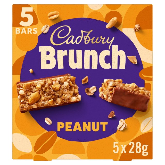 Cadbury Brunch Bar Peanut   5 x 28g GOODS M&S   