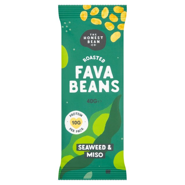 Honest Bean Roasted Fava Beans  Seaweed & Miso   40g GOODS M&S   