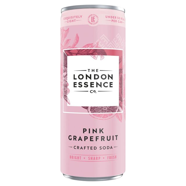 London Essence Co. Pink Grapefruit Crafted Soda   250ml GOODS M&S   