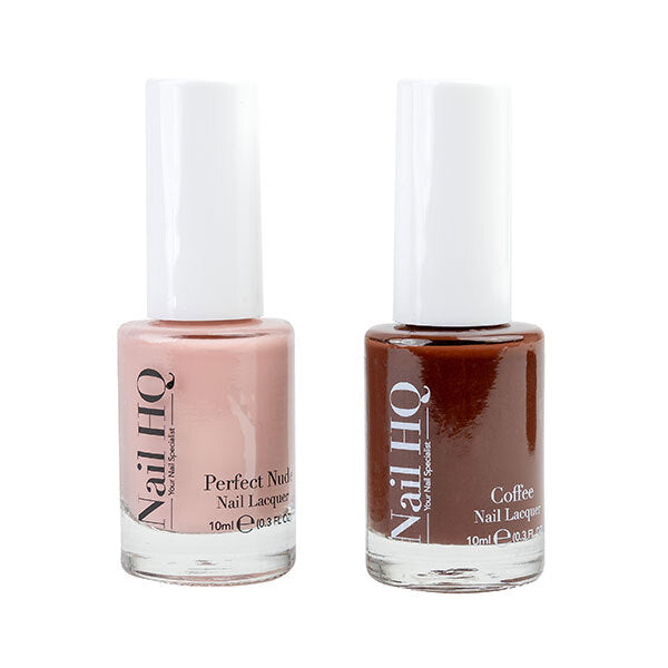 Nail HQ nail polish duo Morning Coffee - British product